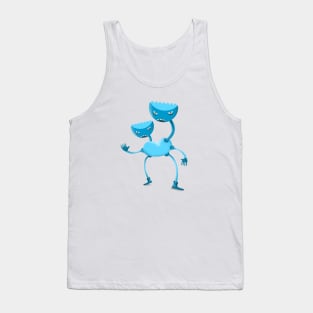 Blue monster Tank Top